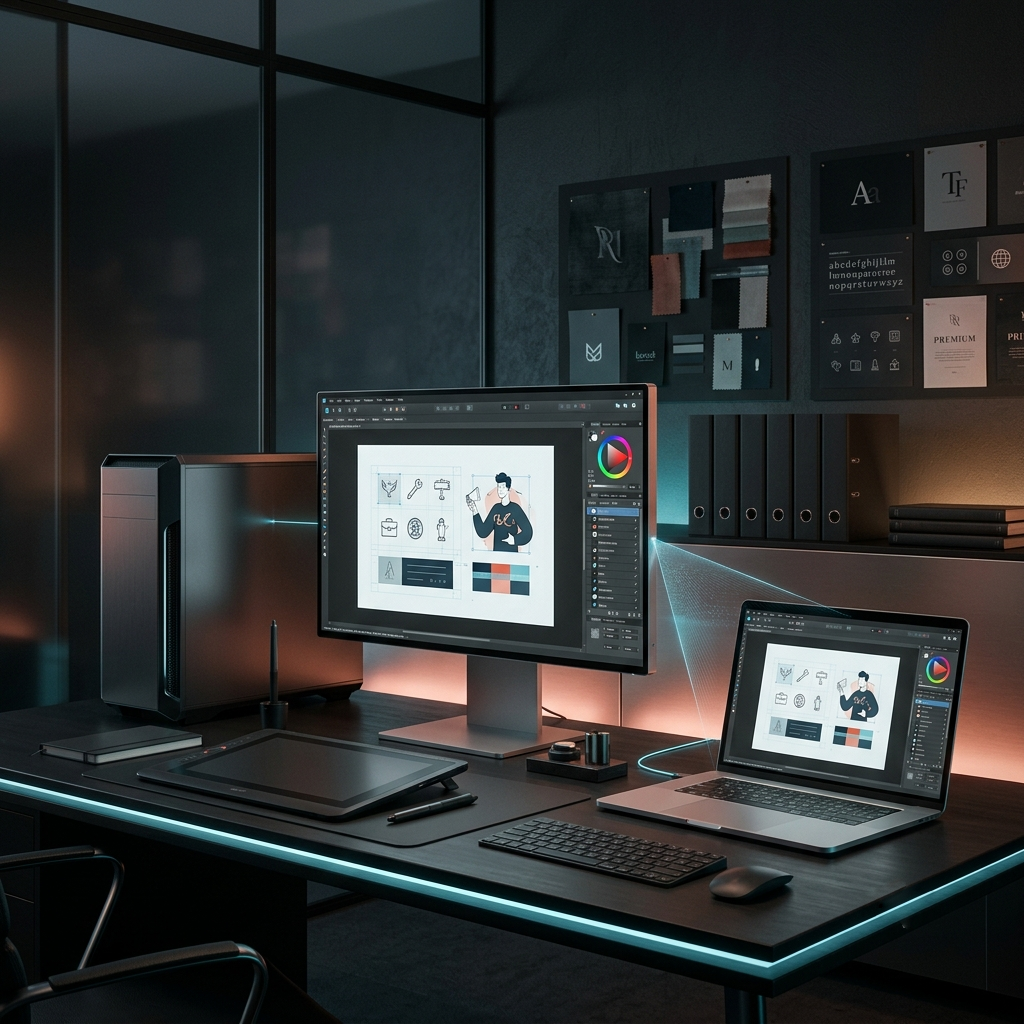 Affinity Designer vector illustration workflow through Chromaport