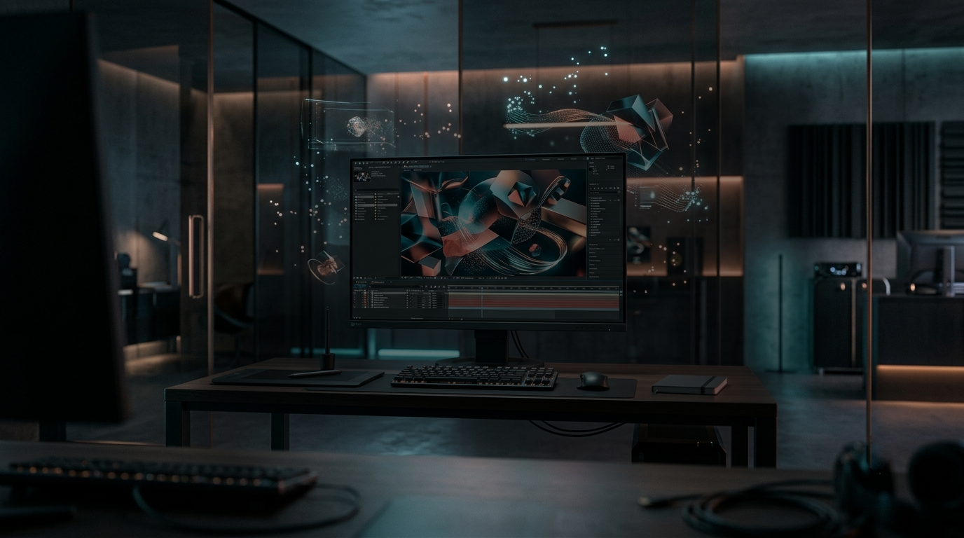 Adobe After Effects motion graphics and visual effects workspace