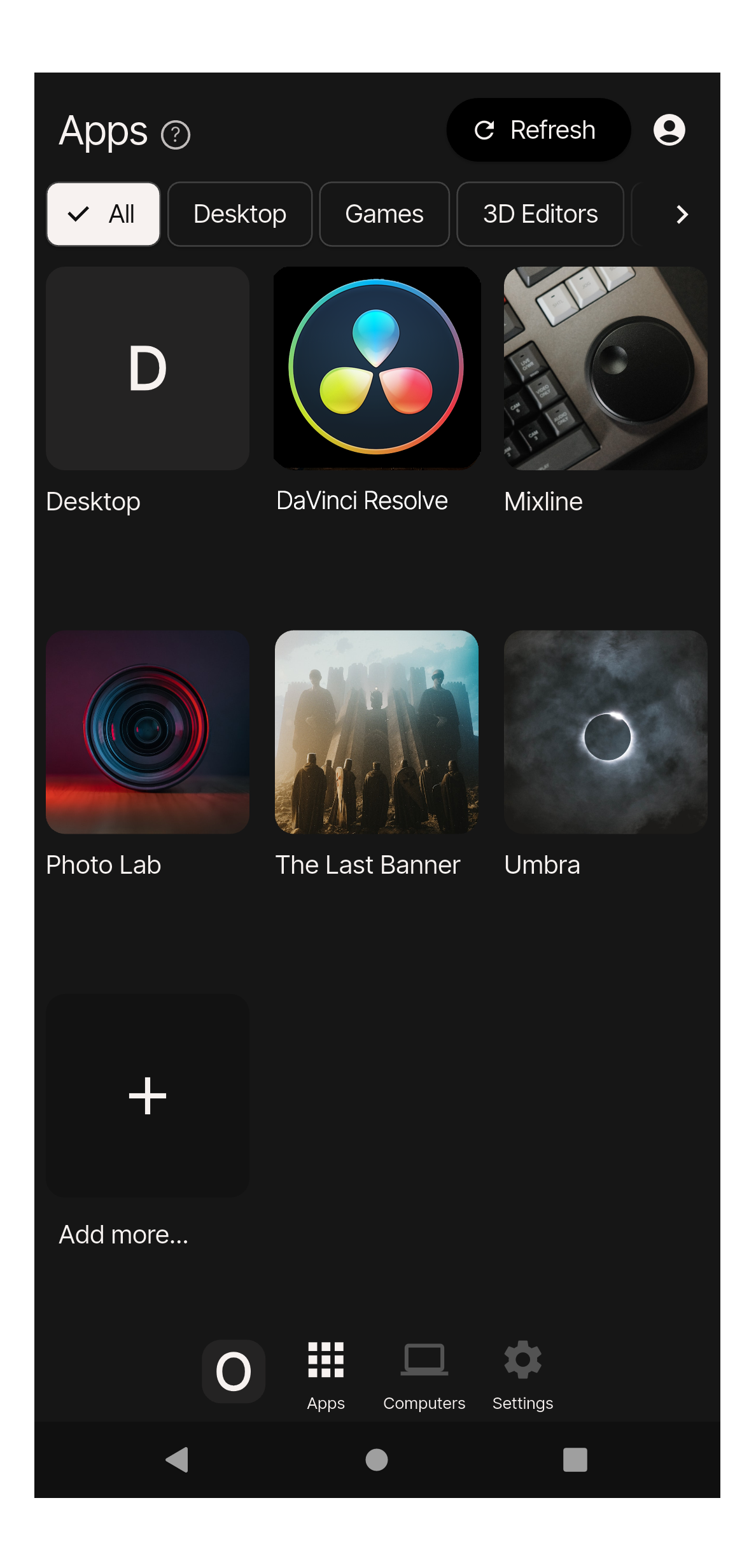 DaVinci Resolve running remotely through Chromaport