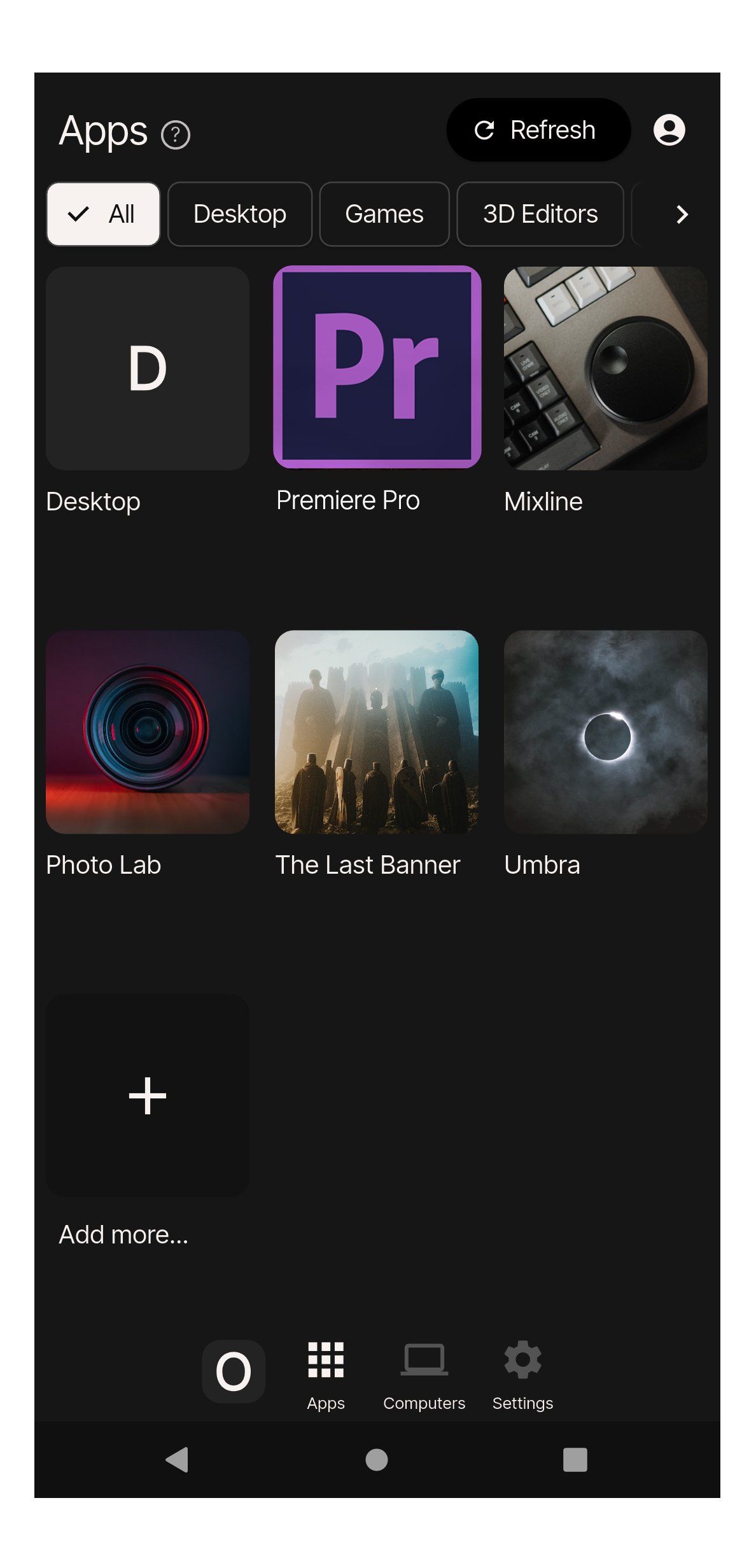 Adobe Premiere Pro running remotely through Chromaport