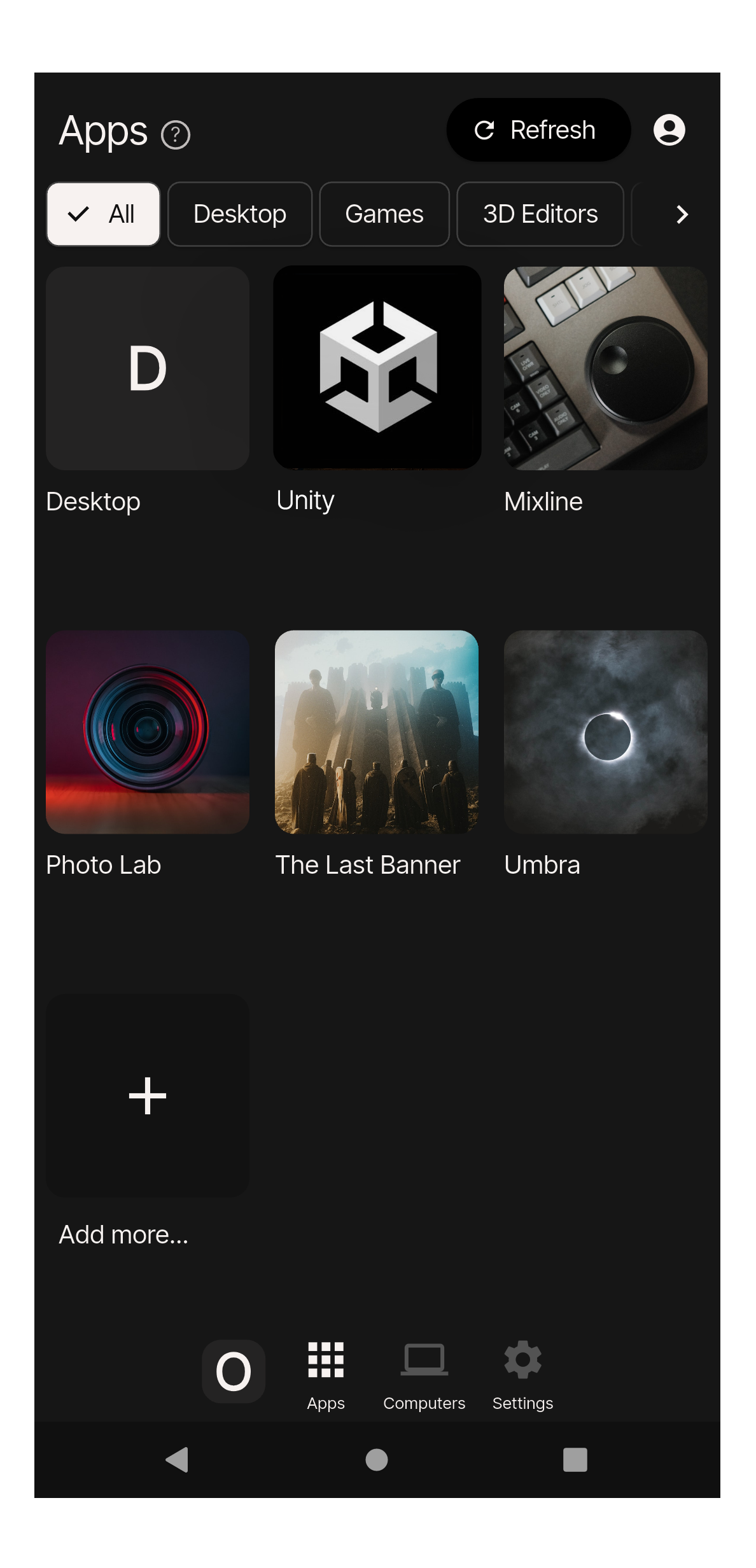 Unity editor accessed remotely with Chromaport