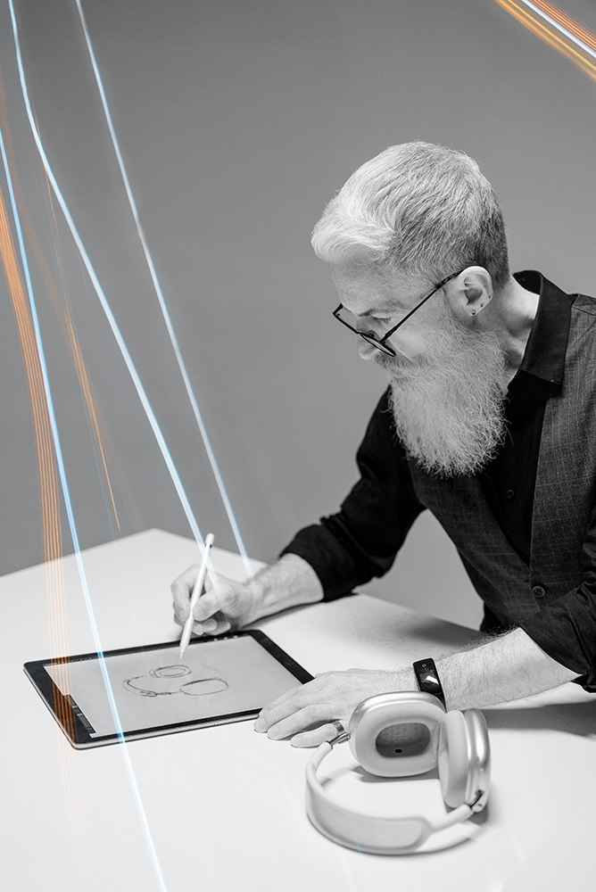 Digital artist drawing on a tablet using Chromaport remote desktop streaming optimized for low-latency access to desktops and creative tools.