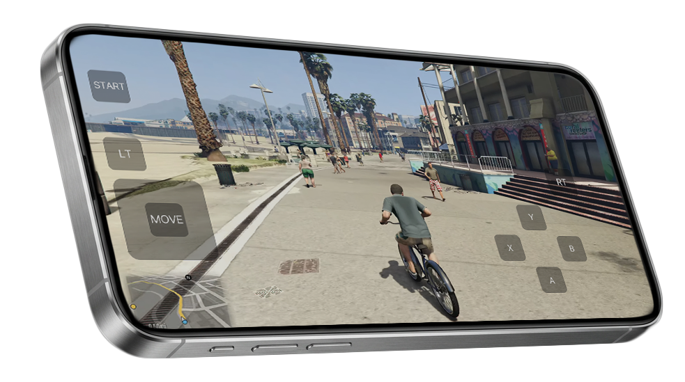 GTA V gameplay with touch controls in Chromaport