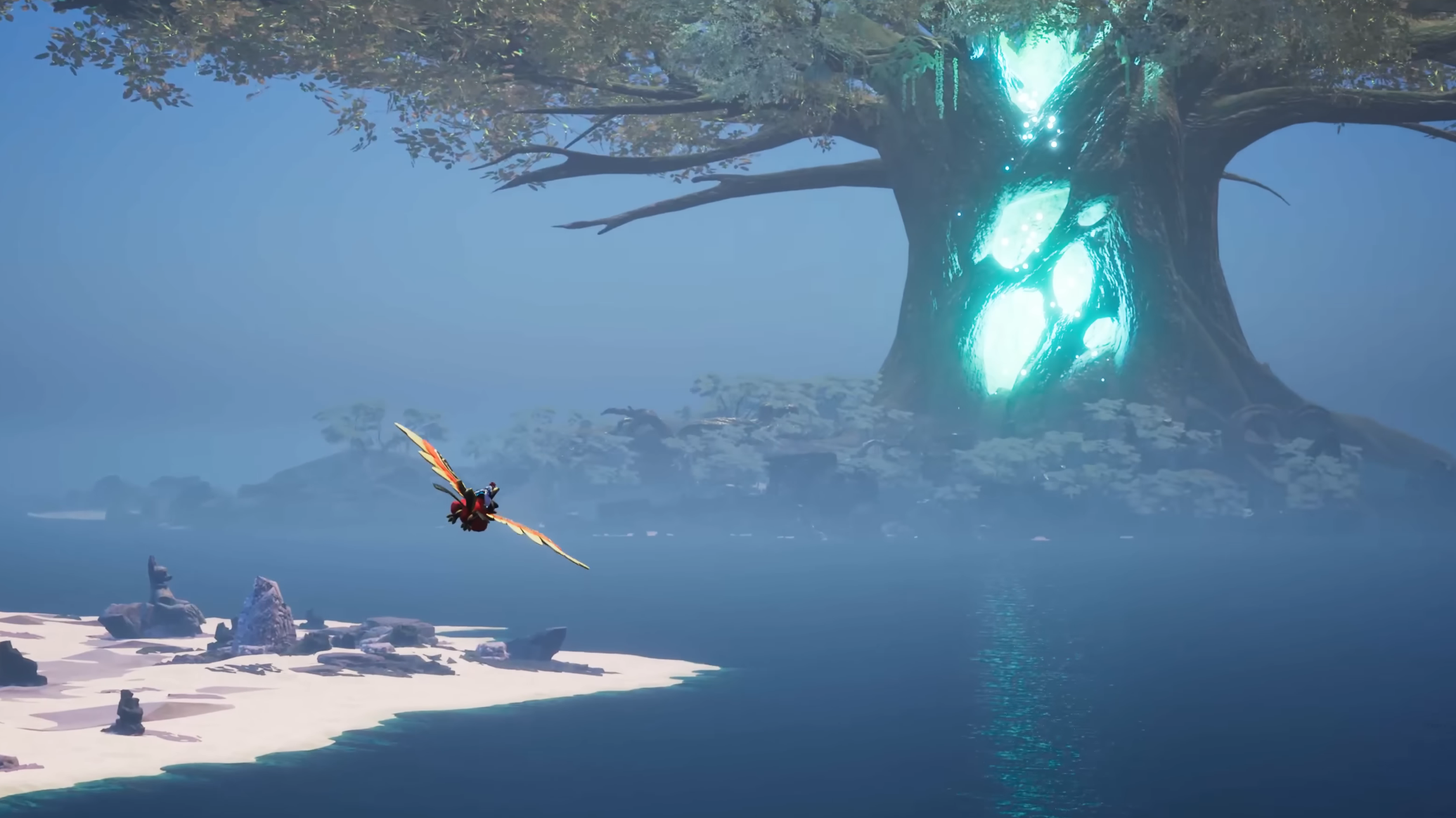 Palworld open world gameplay with creatures and exploration