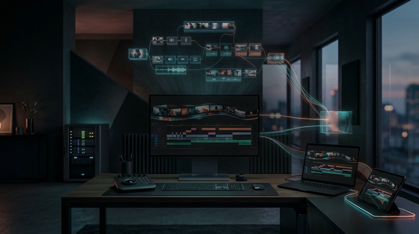Adobe Premiere Pro video editing workspace