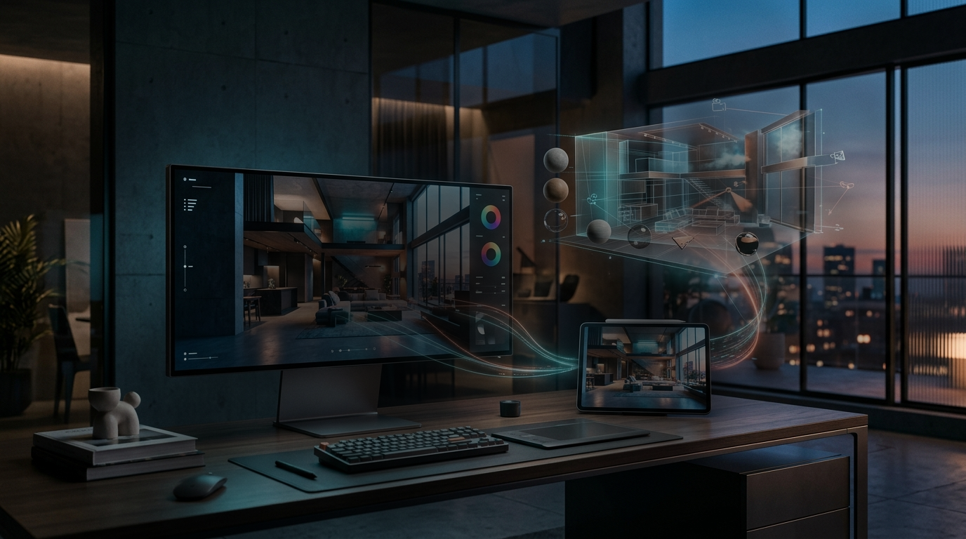 Unreal Engine editor running on a remote workstation